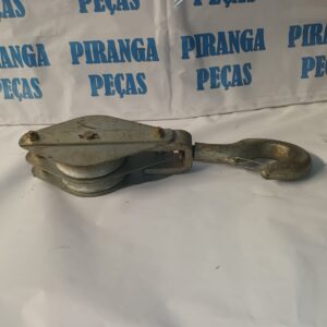 Moitão para corda 2 roldanas